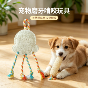 Loofah jellyfish toy