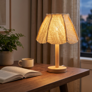 Loofah table lamp