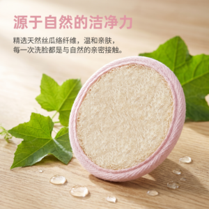 Loofah facial puff