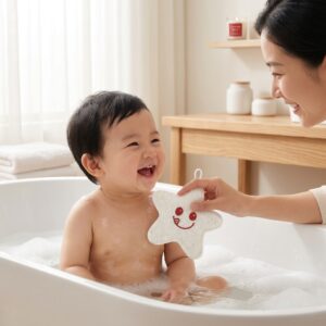 Smiley Star Loofah Bath Scrubber